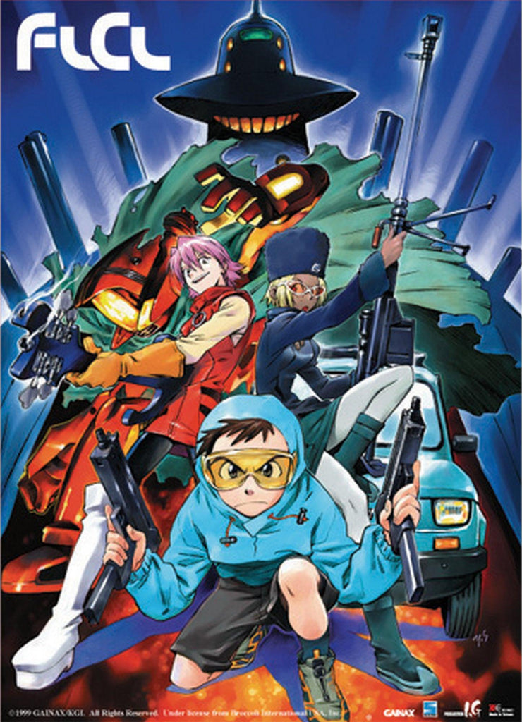 FLCL - Survival Game (Sadamoto) Wall Scroll - Great Eastern Entertainment