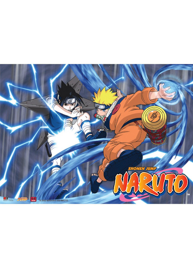 Naruto - Rasengan Vs Chidori Wall Scroll - Great Eastern Entertainment