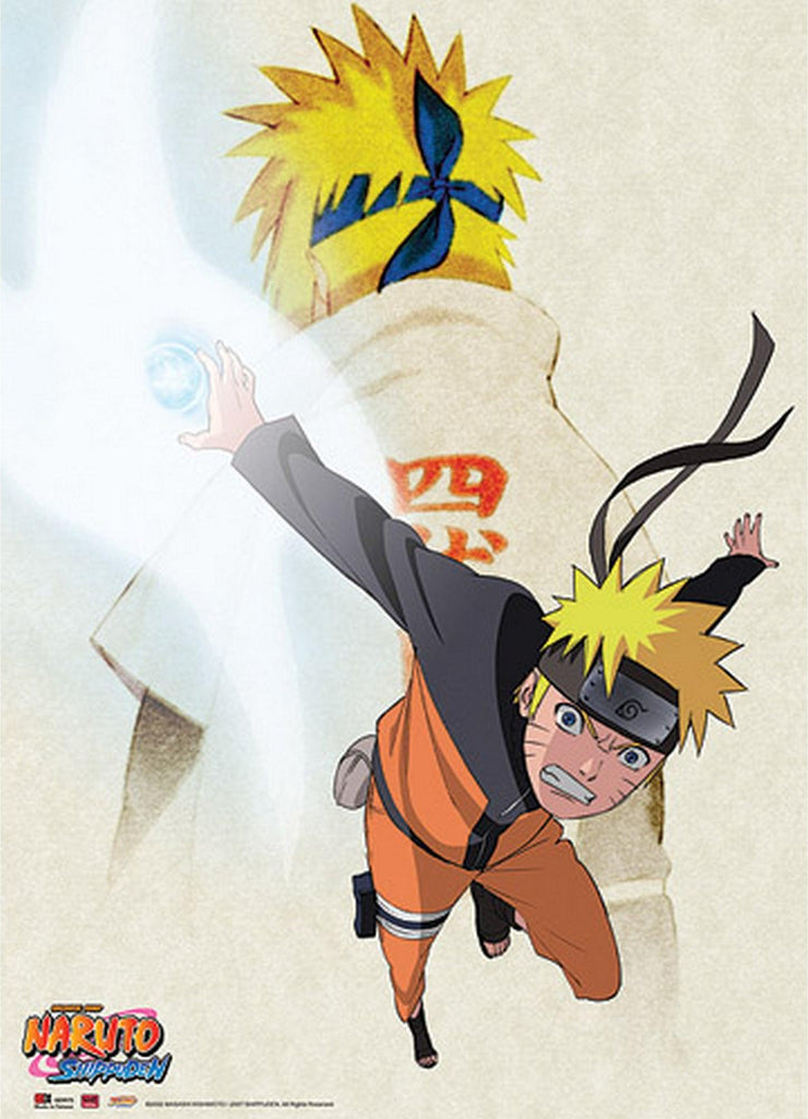 Naruto Shippuden - Father & Son (Minato Uzumaki and Naruto Uzumaki) Wall Scroll - Great Eastern Entertainment