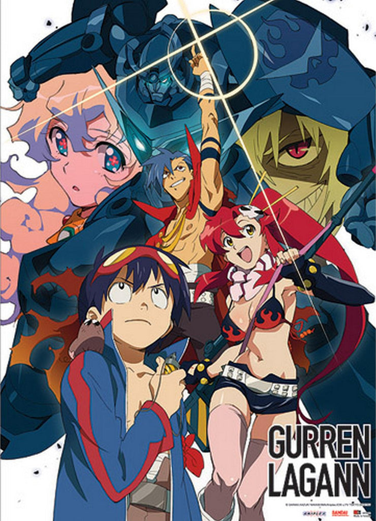 Gurren Lagann - Group Wall Scroll